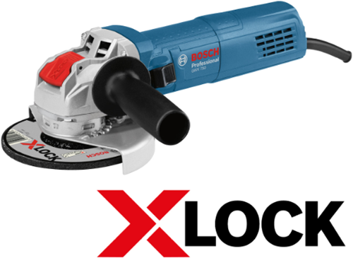 Bosch blue gwx 750-125 angle grinder | x-lock | 125mm | 750w - 06017c9100-0