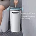 1pc Bathroom Trash Can with Lid
