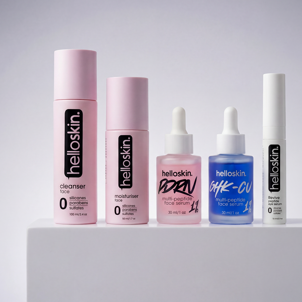 The Complete Face — Cleanser + GHK-Cu + PDRN + Revive Eye Serum + Moisturiser