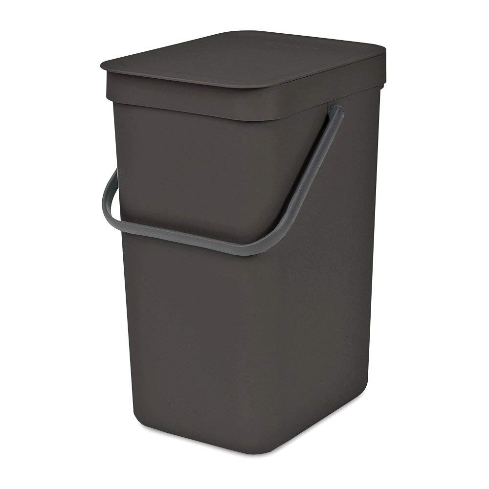 Brabantia Sort & Go 16 literes hulladékgyűjtő szemetes - Sötétszürke-0