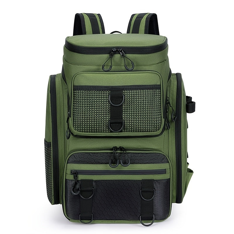 Fishing Backpack with Rod Holder & Tackle Box-0