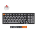 Keychron k4 max-h1, keyboard (black, US layout, super red, 96%, RGB, double-shot PBT keycaps, hot swap, Bluetooth USB-C 2.4 GHz)-0