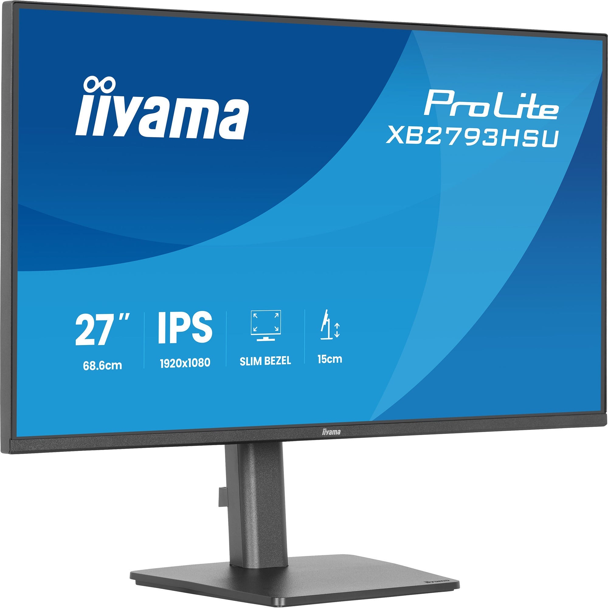 Iiyama ProLite XB2793HSU-B1 27 monitor (black (matte), 120Hz, HDMI, DisplayPort, USB, audio)-0