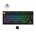 Lemokey P1 HE-M1 Wireless Magnetic Switch Custom Gaming Keyboard (Black, US Layout (QWERTY), Gateron Double-Rail Magnetic Nebula, 75%, RGB LEDs, Double-Shot PBT, Hot-Swap, 2.4 | Bluetooth | USB-C, Knob)-0