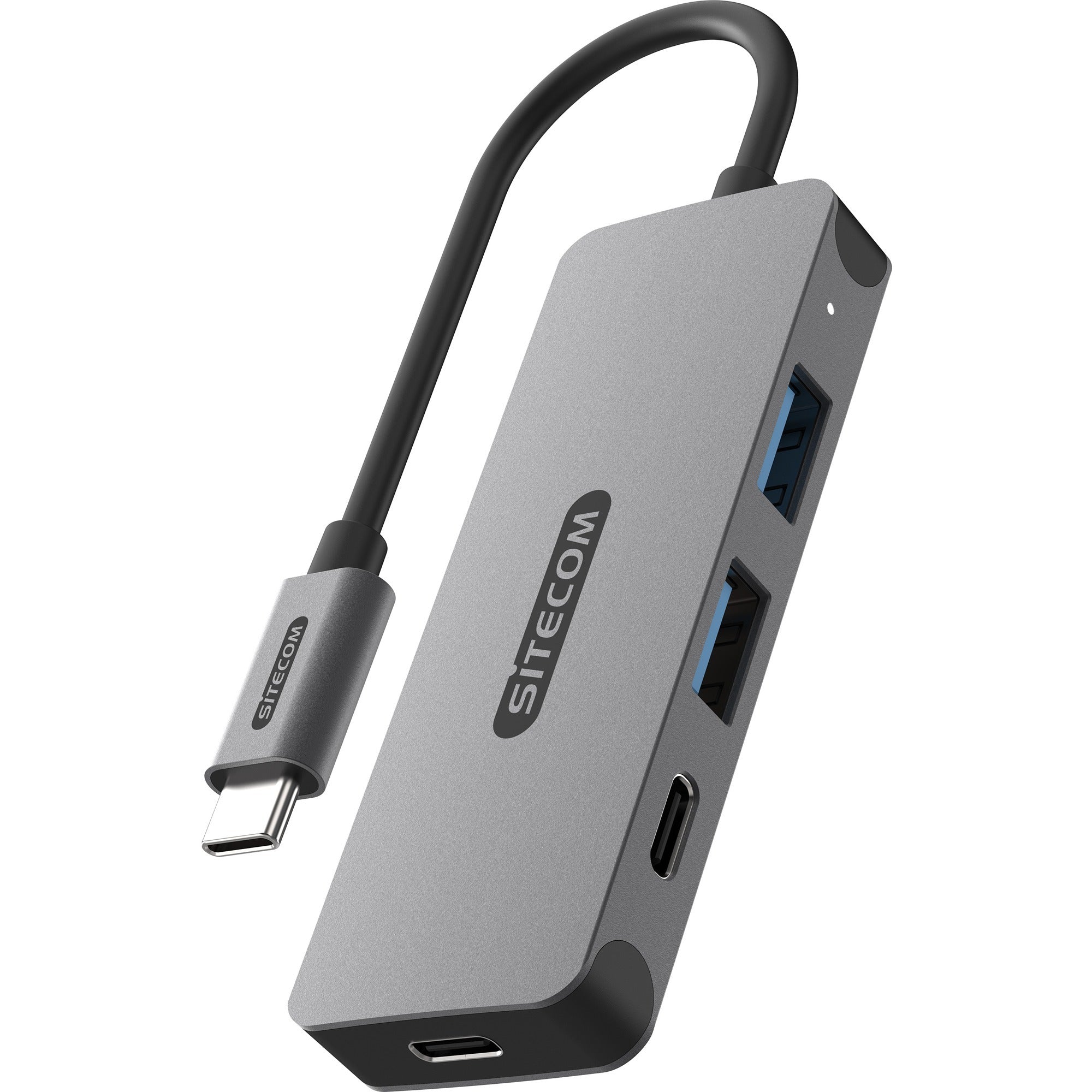 Sitecom USB-C to 2x USB-A + 2x USB-C USB Hub (Grey)-0
