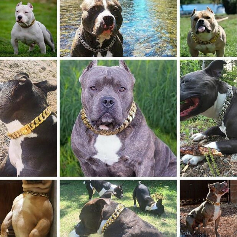 32MM Strong Metal Dog Chain Collars