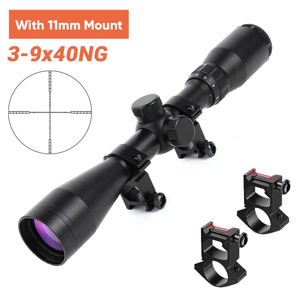 6-24x50 Tactical Rifle Scope Red & Green Cross Airsoft