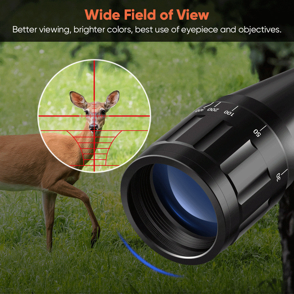 6-24x50 Tactical Rifle Scope Red & Green Cross Airsoft