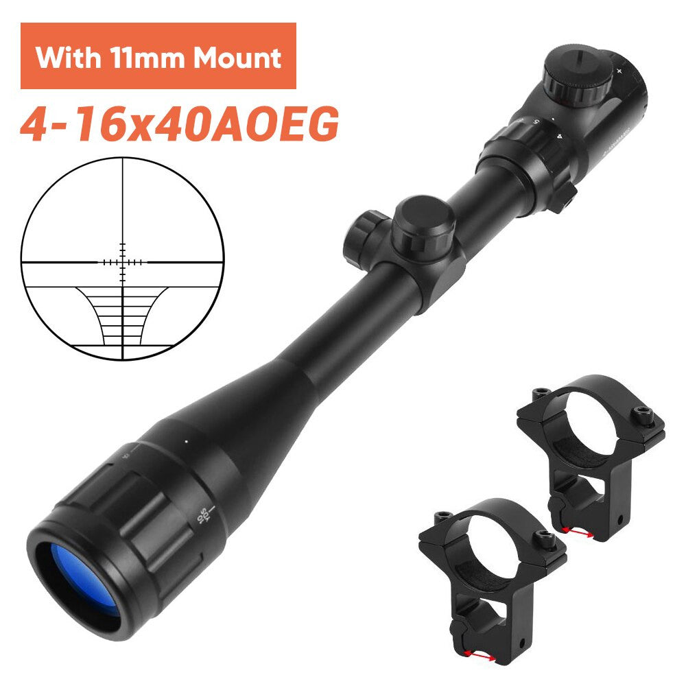 6-24x50 Tactical Rifle Scope Red & Green Cross Airsoft