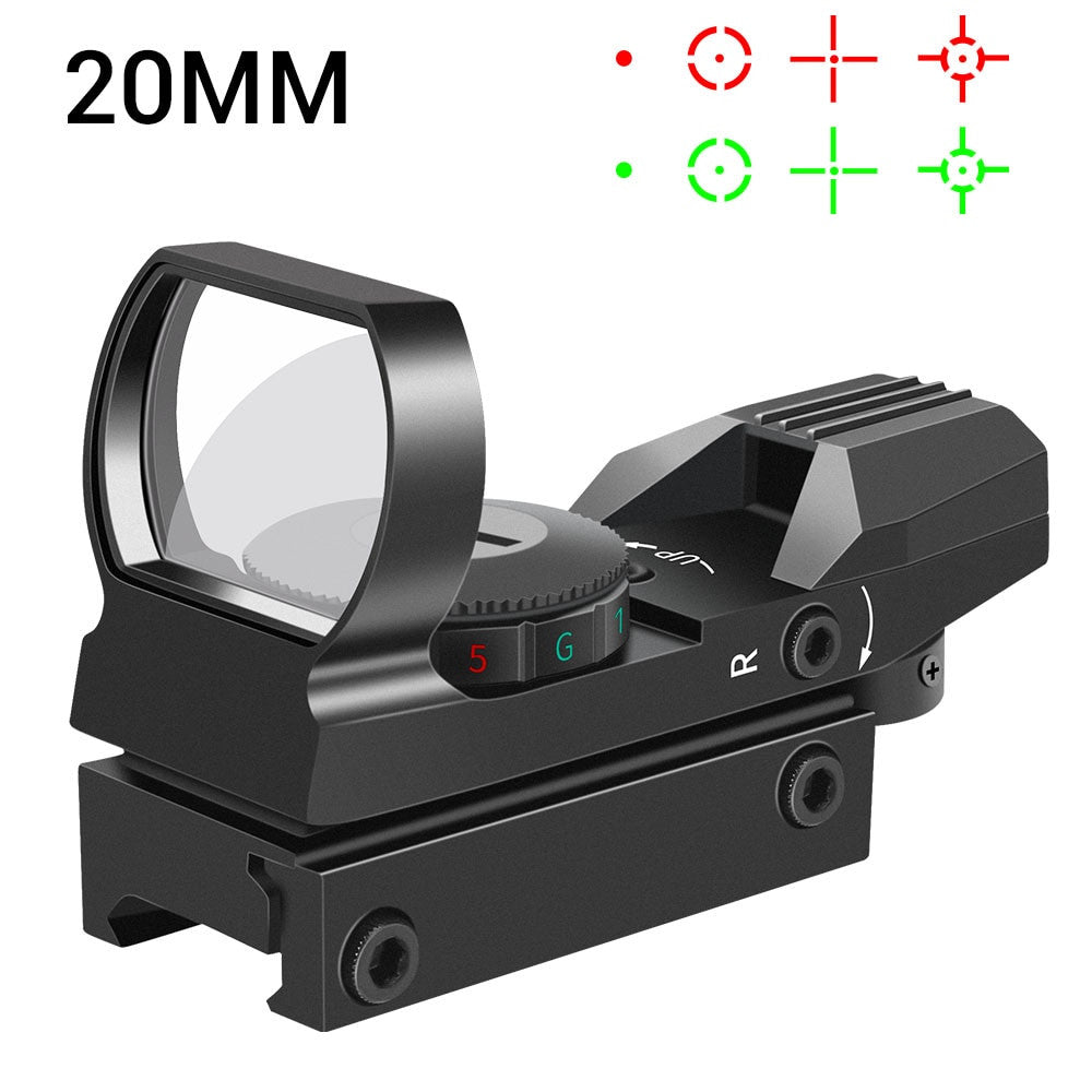 Tactical Riflescope Optics Red Green Projected Dot