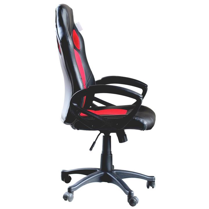 Gamer szék több színben - basic-színes háttámla, piros-2