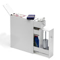 NNECW Freestanding  Slim Bathroom Storage Cabinet with Slide-out Drawers for Small/ Narrow Bathroom-White