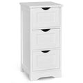 NNECW Bathroom Floor Cabinet with 3 Drawers & Anti-Toppling Kit