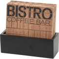 Excellent houseware coaster set bistro 11.5x4.5x10cm-0