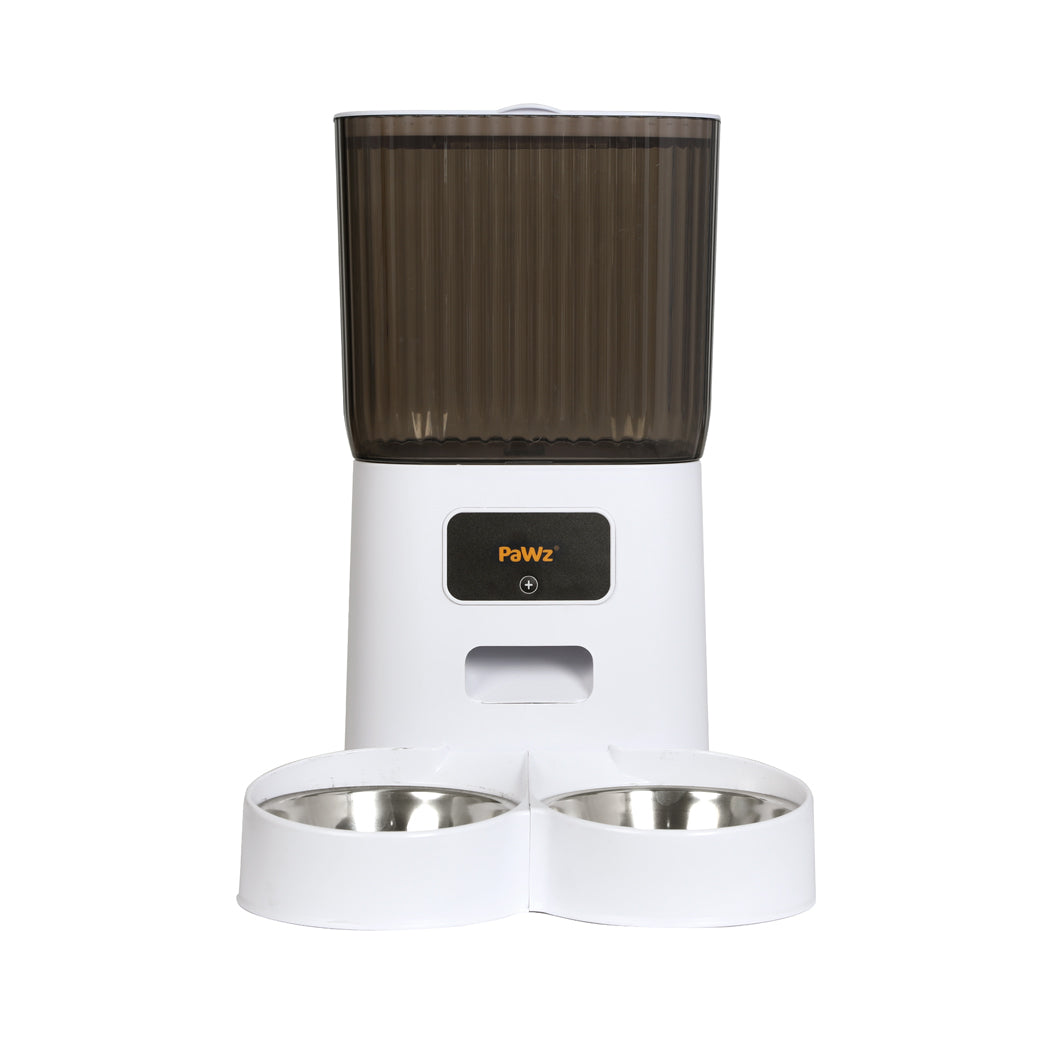 PaWz 5L Automatic Pet Feeder 2 Bowl White-0