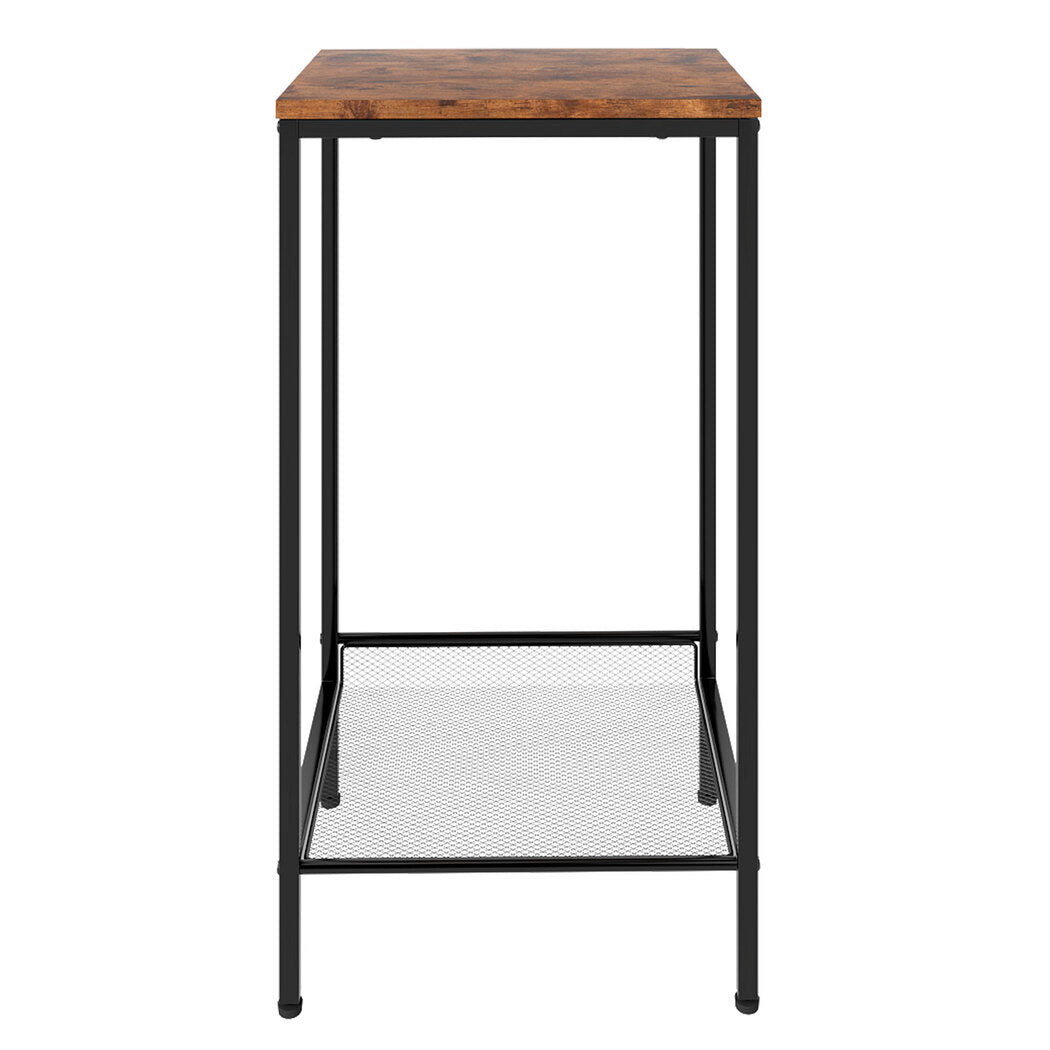 Levede Industrial Side Table 2-Tier Shelf End Table