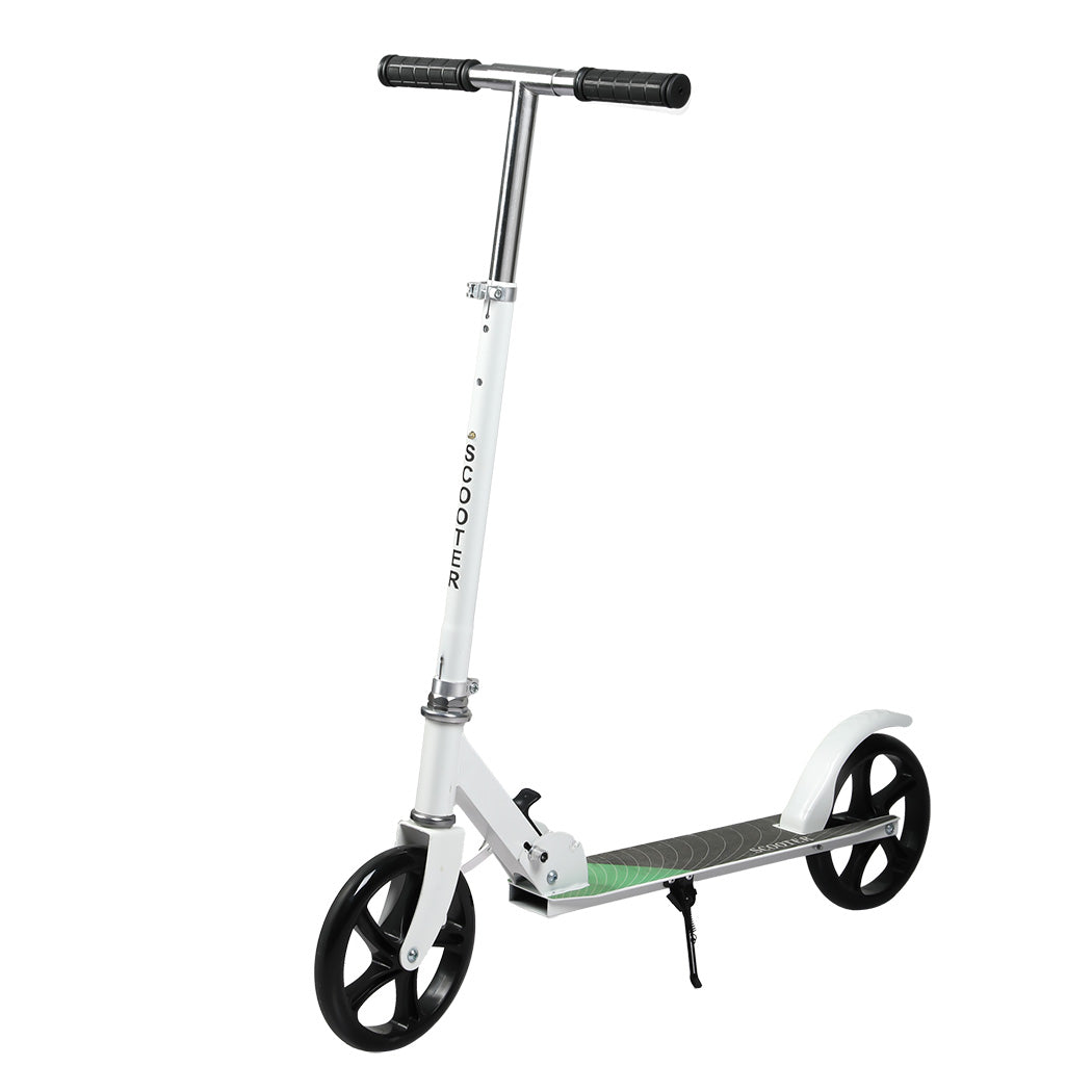 MONVELO Folding Scooter Dual Large Wheels White-0