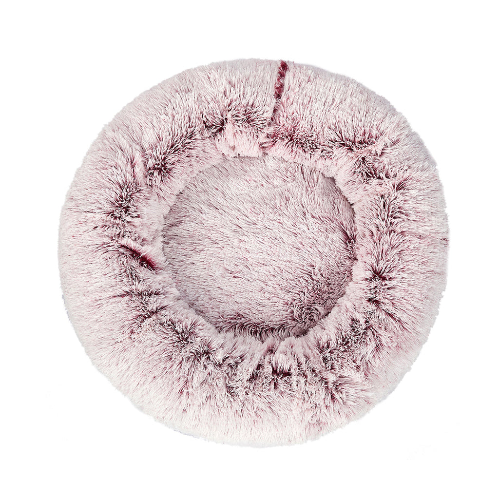 PaWz Pet Bed Cat Dog Donut Nest Calming XXL Pink XX-Large