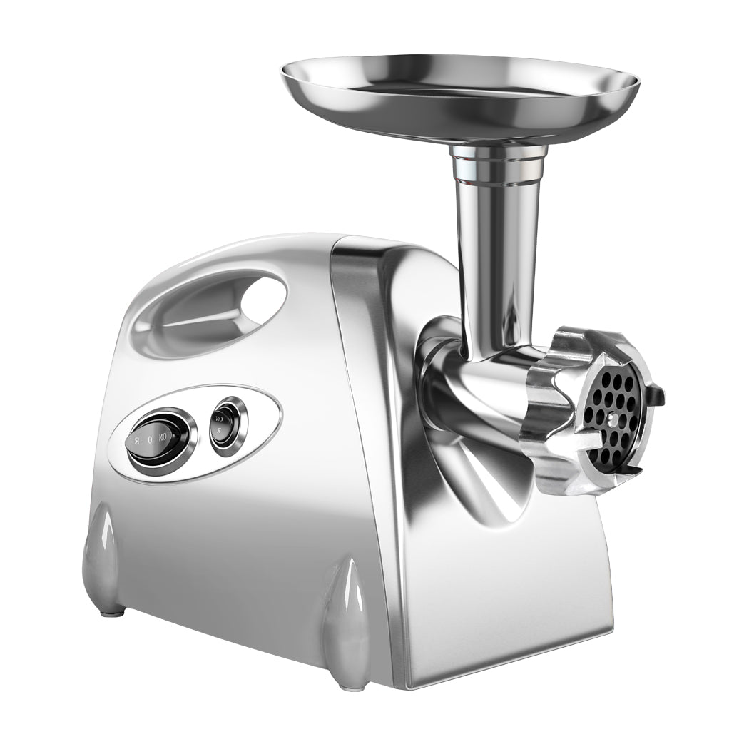 800W Electric Meat Grinder Mincer Sausage Silver-0