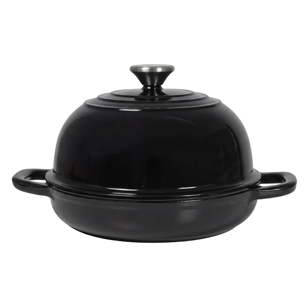 Toque Enamelled Cast Iron Dutch Oven Pot Sourdough Bread Baking Kitchen 24cm-0