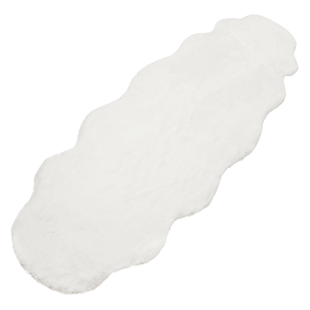 NNEIDS Marlow Floor Rug Area Rugs Cloud Fluffy 80X200cm White