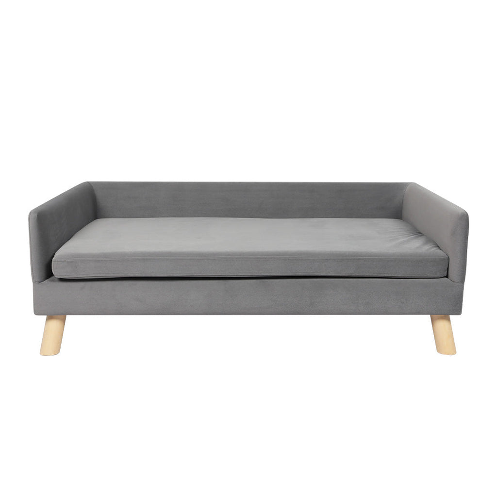 NNEIDS PaWz Pet Sofa Bed Dog Warm Soft Lounge Grey
