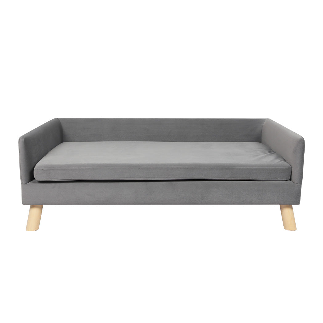 NNEIDS PaWz Pet Sofa Bed Dog Warm Soft Lounge Grey