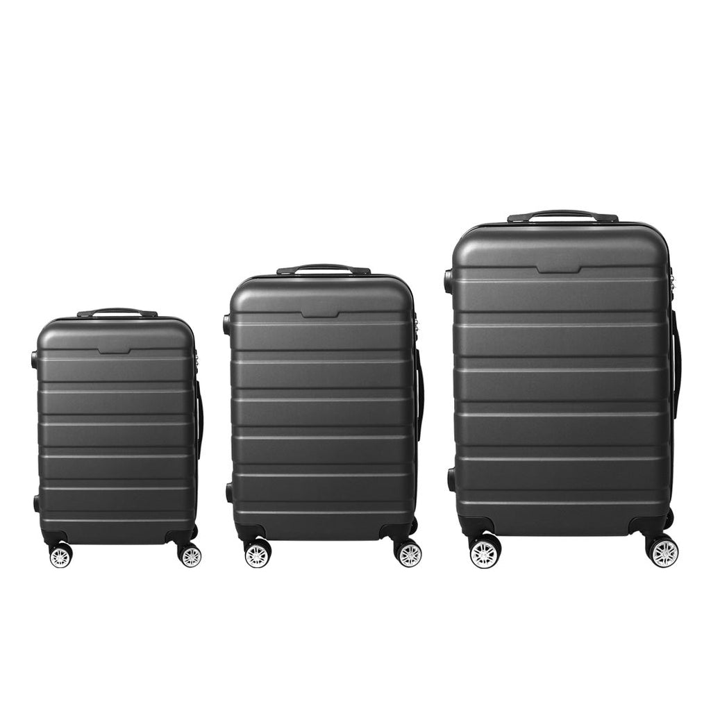 Slimbridge 3PC Luggage sets Suitcase Dark Grey-0