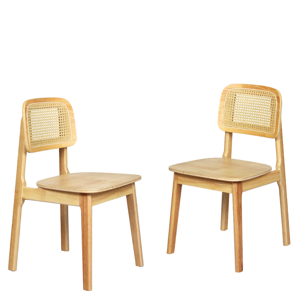 Levede 6x Rattan Dining Chair Wooden Kitchen Chair