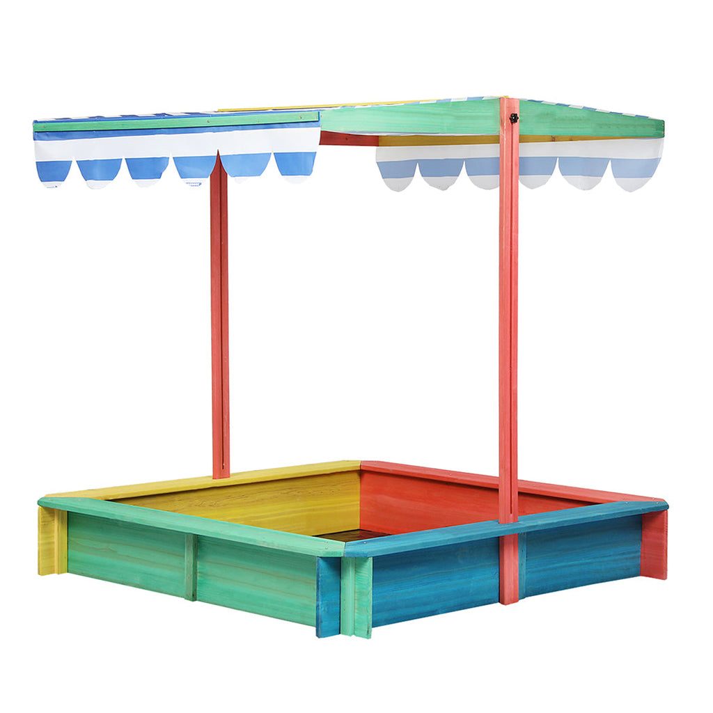 Bopeep Kids Wooden Sandbox 120X120CM-0