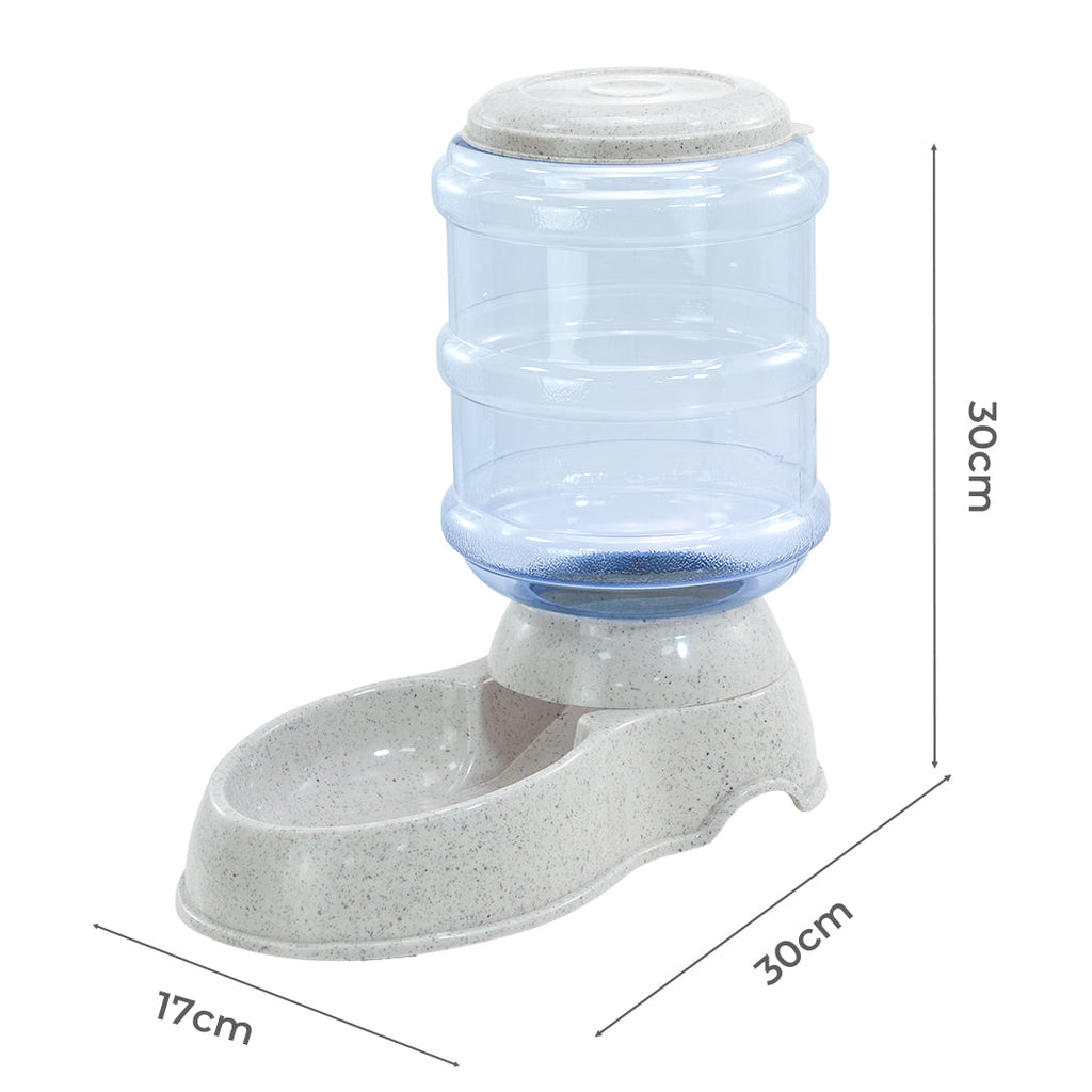 Pawz Automatic Pet Feeder Water Dispenser 3.5L Grey-1