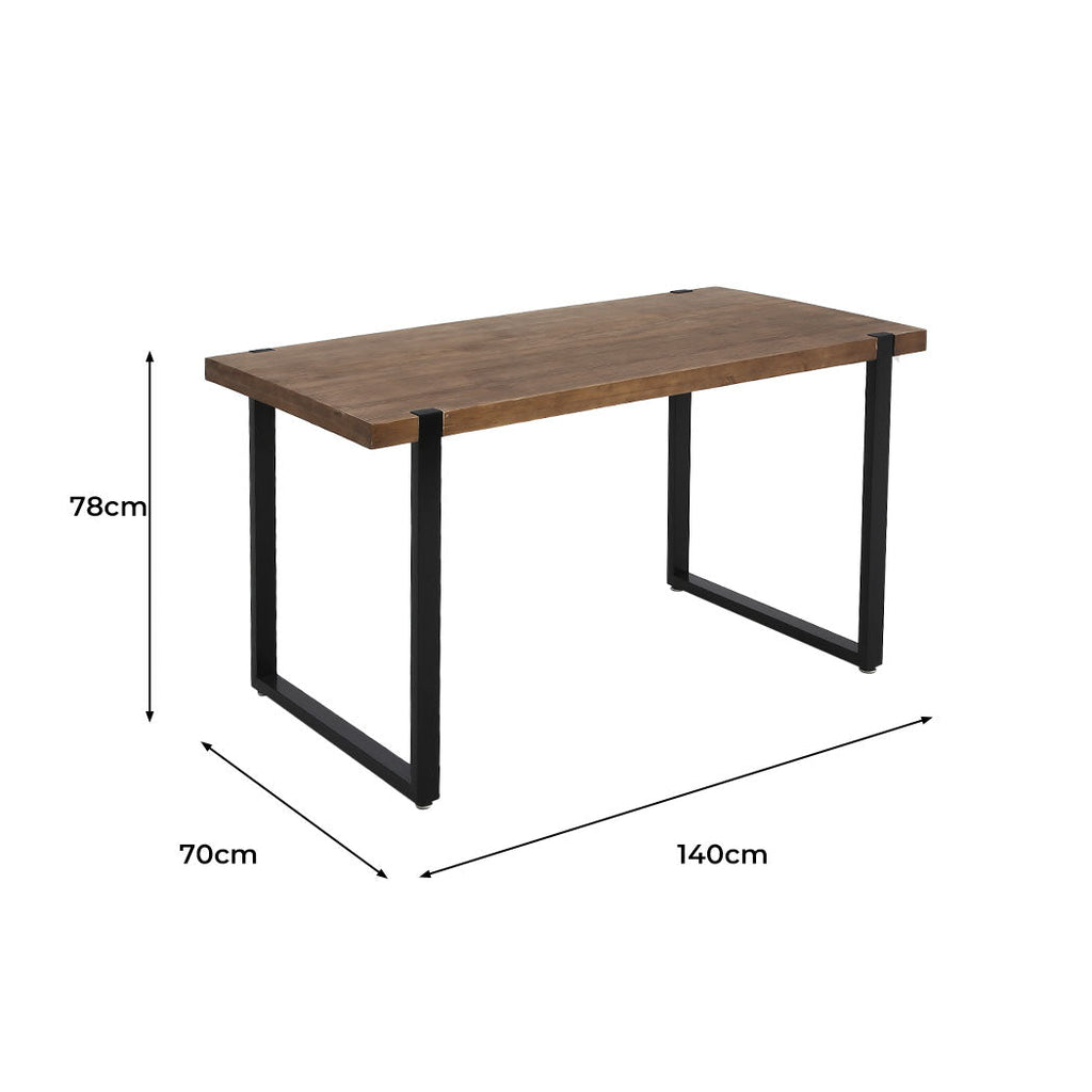 NNEIDS Levede Dining Table Industrial Wooden