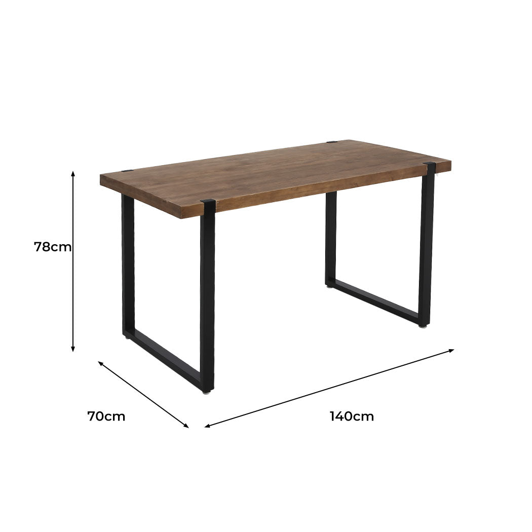 NNEIDS Levede Dining Table Industrial Wooden