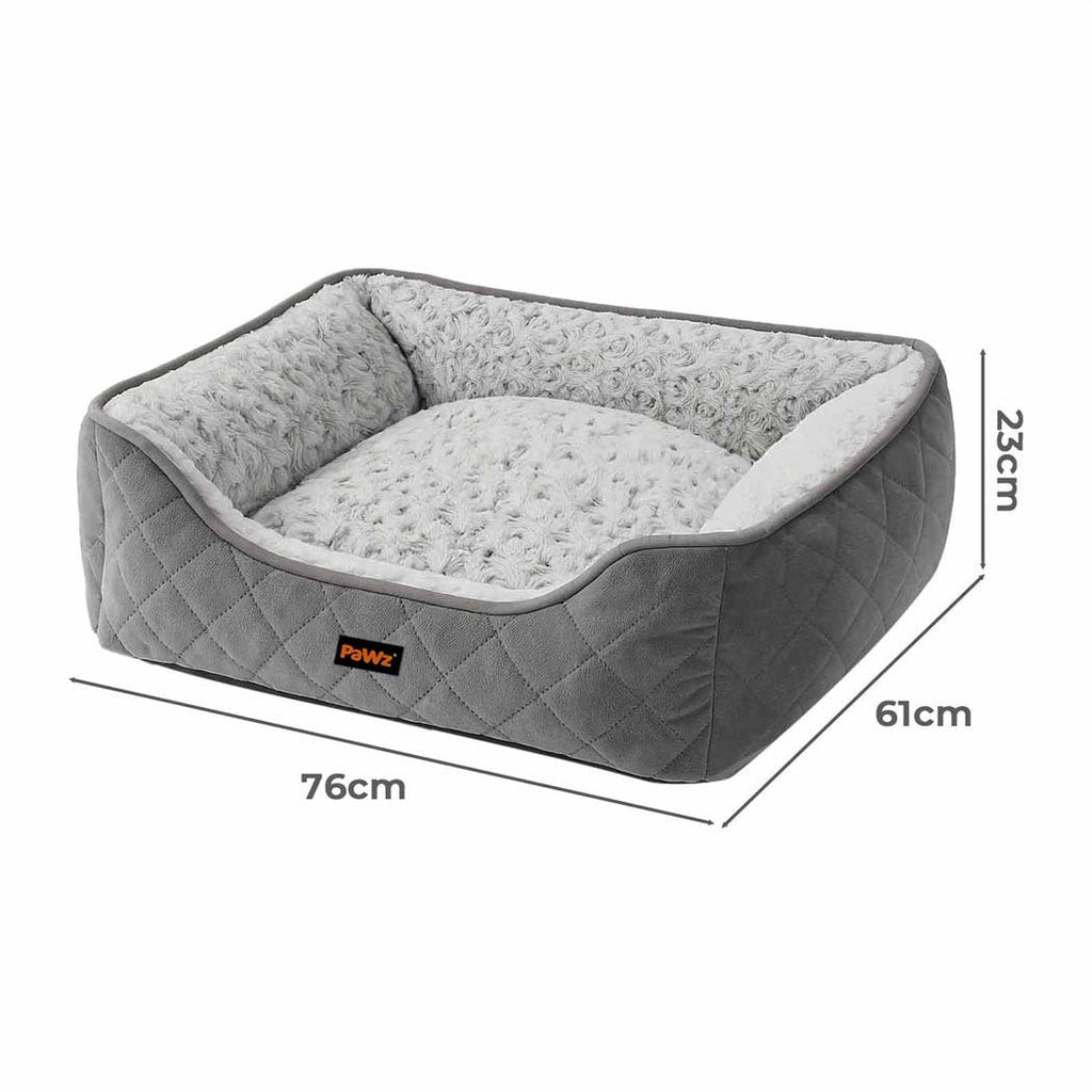Pawz Pet Dog Calming Bed Fluffy Washable Cushion L-1