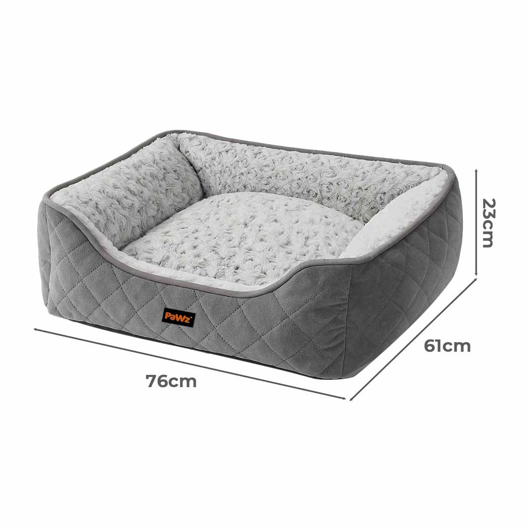 Pawz Pet Dog Calming Bed Fluffy Washable Cushion L-1