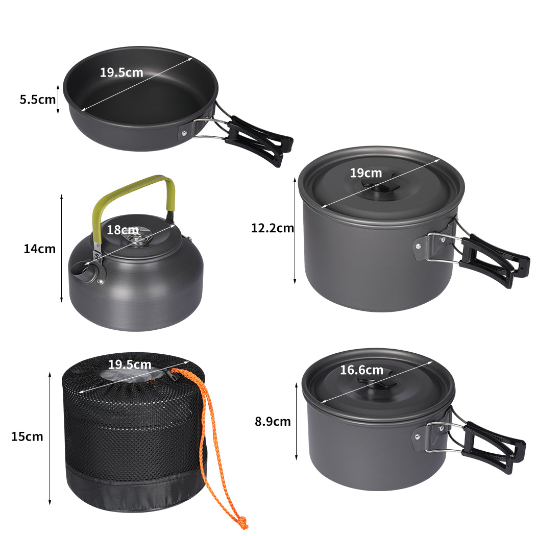 Toque 16Pcs Camping Cookware Set Outdoor-1