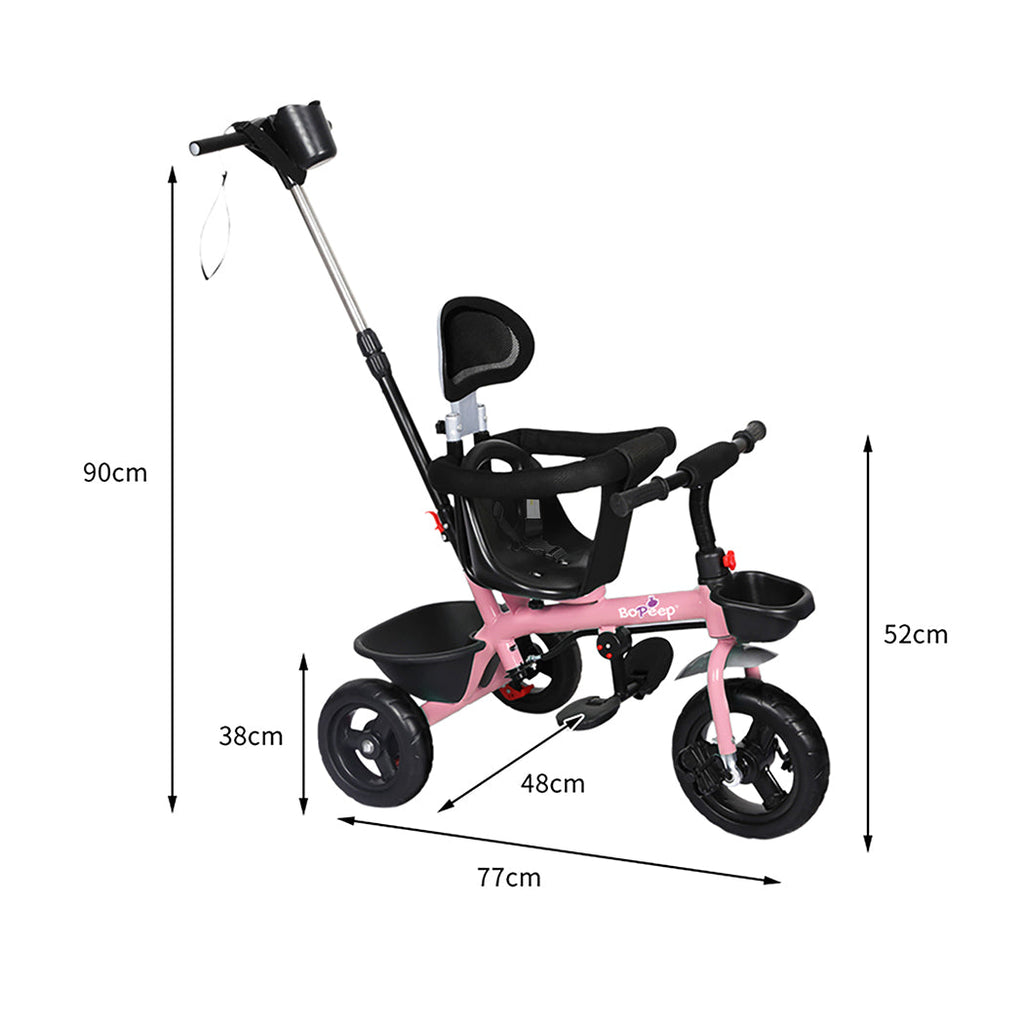 BoPeep Kids Tricycle Ride On Trike Toddler Pink-1