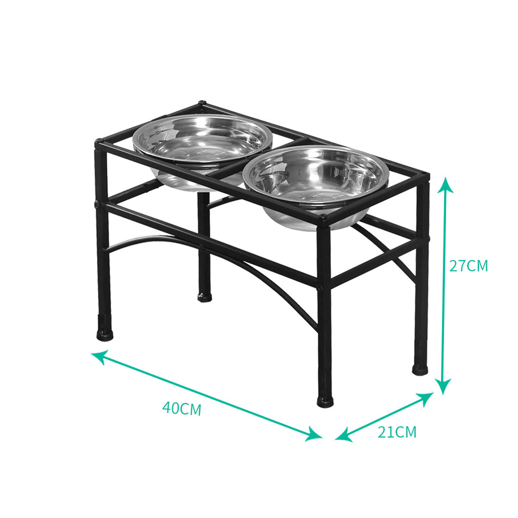 NNEIDS PaWz Dual Elevated Raised Pet Dog Feeder Medium-1