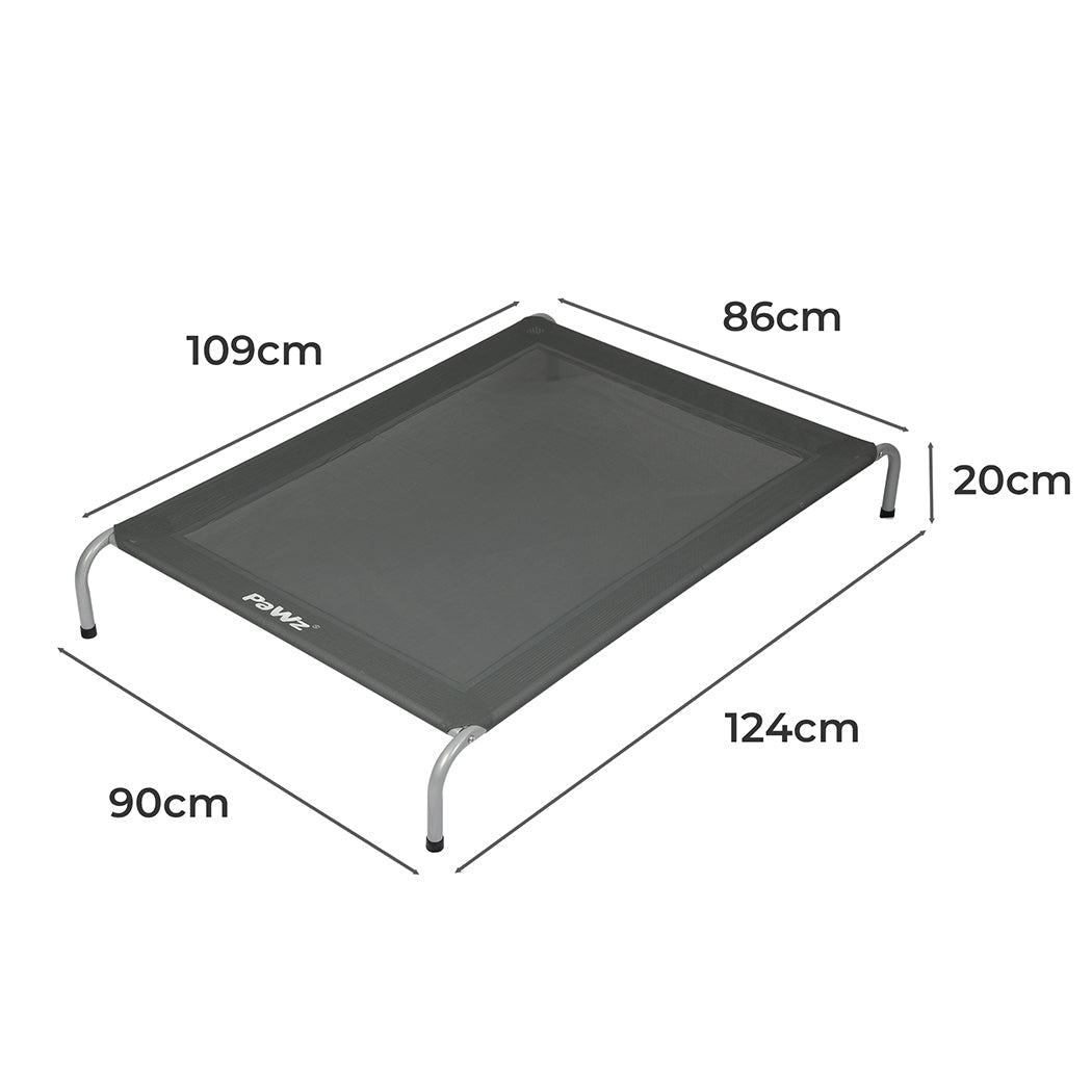 PaWz Elevated Trampoline Pet Bed Dog XL Grey X-Large-1