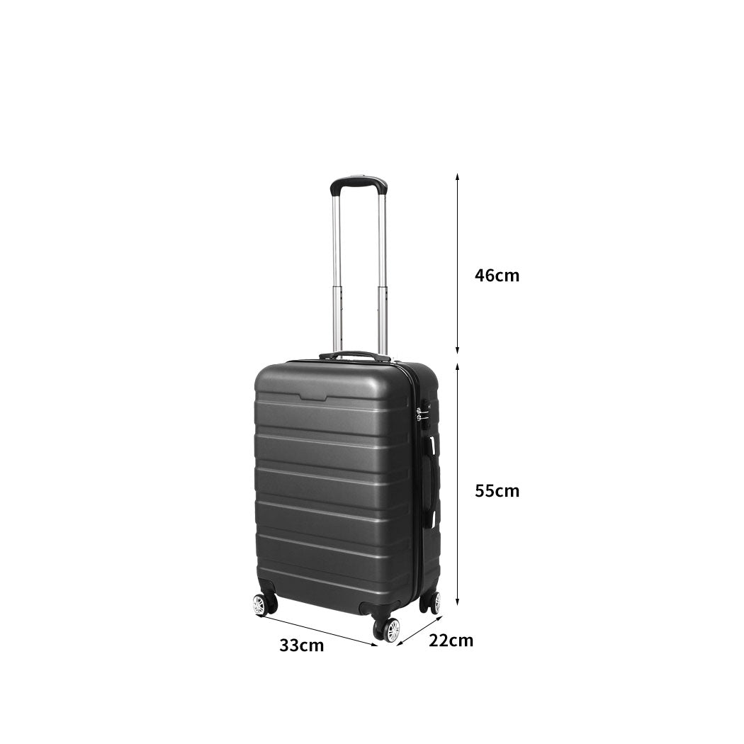 Slimbridge 20" Carry On Luggage Case Grey 20 inch-1