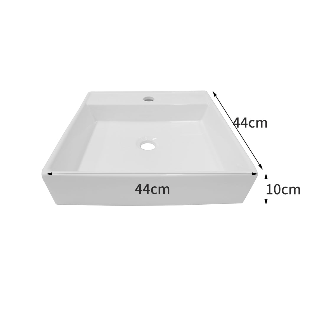 NNEIDS Ceramic Basin Bathroom Wash Counter