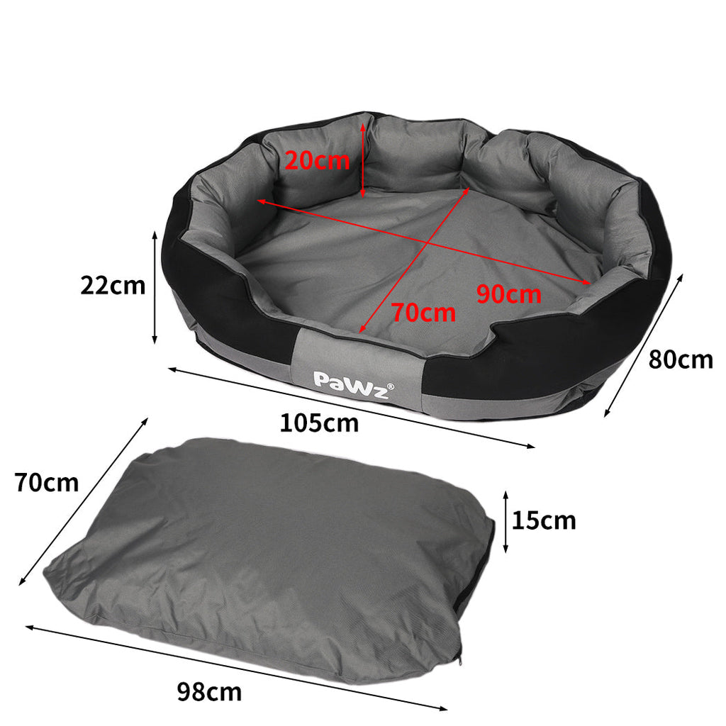 PaWz Waterproof Pet Dog Calming Bed Large-1