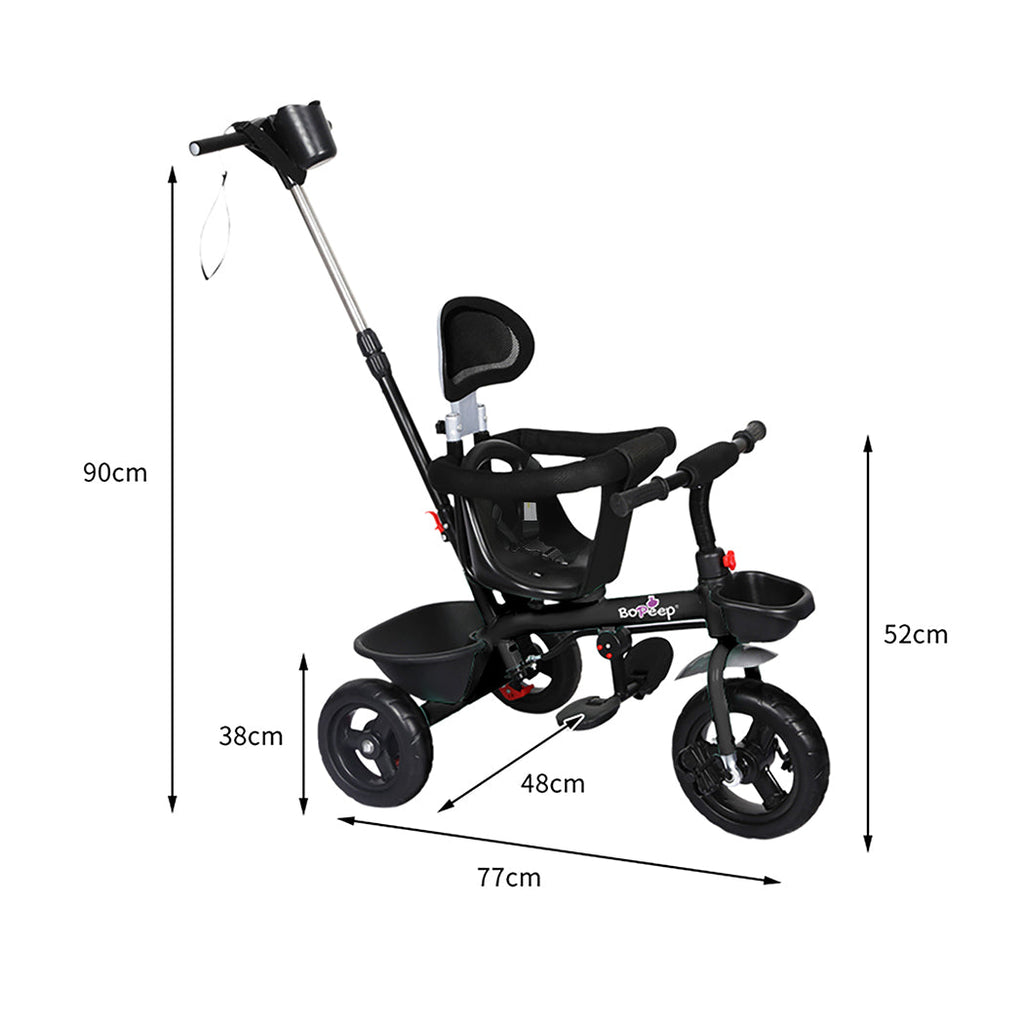BoPeep Kids Tricycle Ride On Trike Toddler Black-1