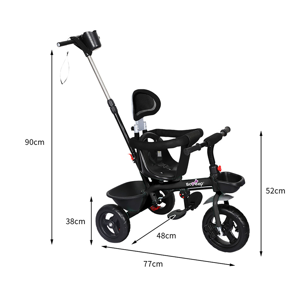 BoPeep Kids Tricycle Ride On Trike Toddler Black-1