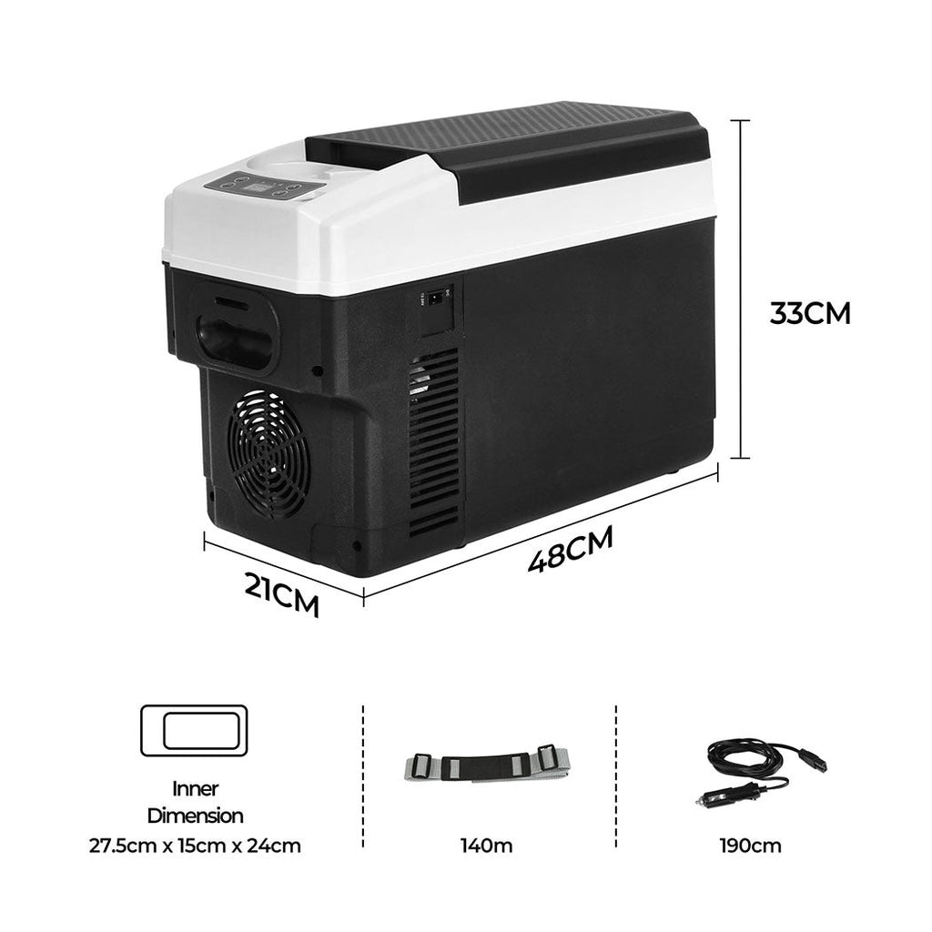 Spector Portable Car Fridge 12V Mini Refrigerator Freezer Camping Travel Cooler-1