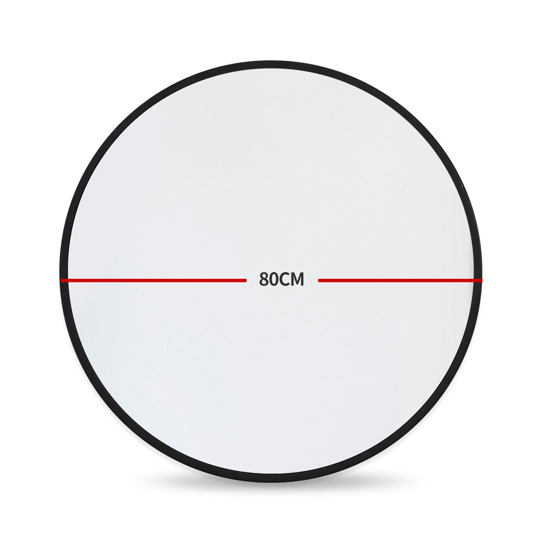 NNEIDS Wall Mirror Round Shaped Bathroom Makeup X-Large