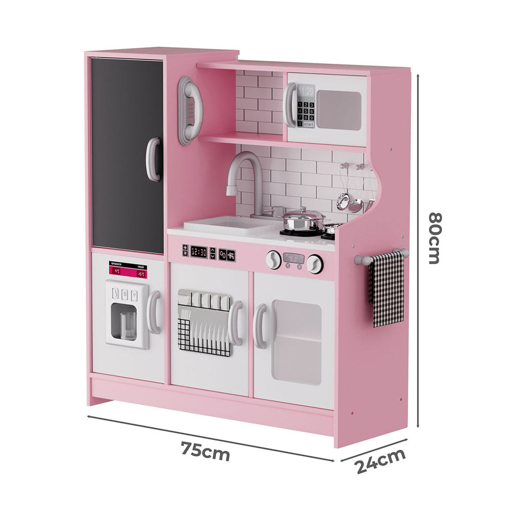 Bopeep Kids Kitchen Set Wooden Pretend Play Cooking Toy-1