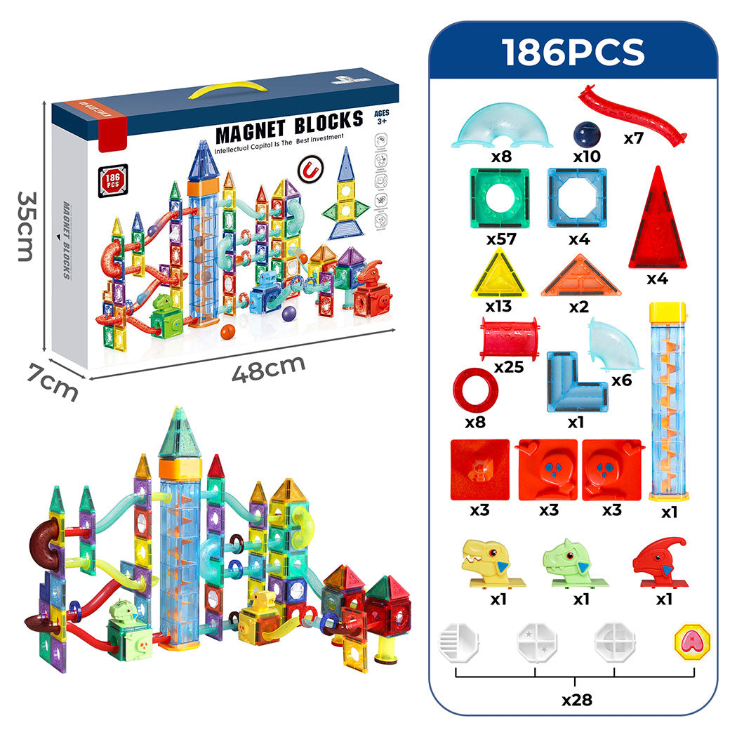 Kids Magnetic Tiles Blocks Dinosaur-1