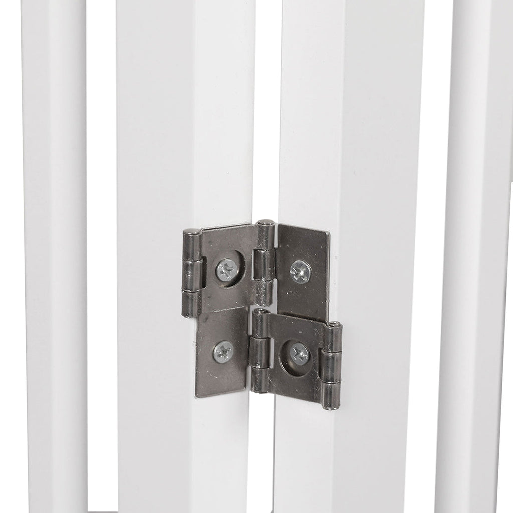 PaWz Wooden Pet Gate Dog Fence Safety White-2