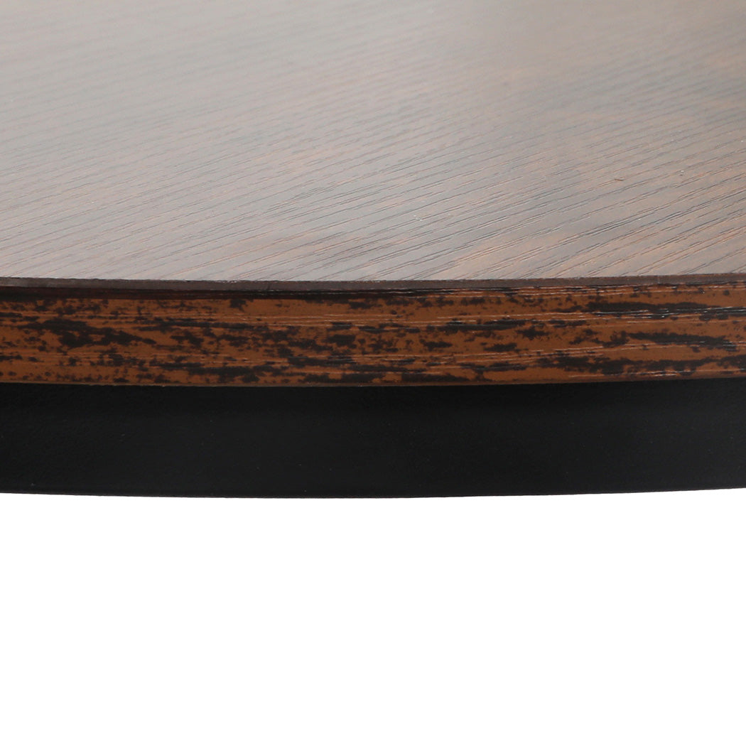 Levede Round Nesting Table Coffee Table Wood Side Table